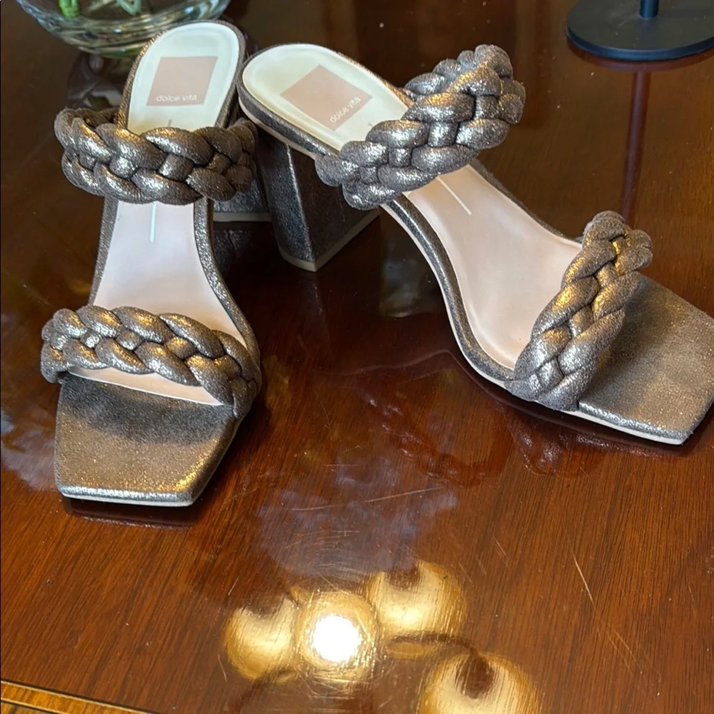 Dolce Vita Brown Heeled Sandals - Picture 2 of 16